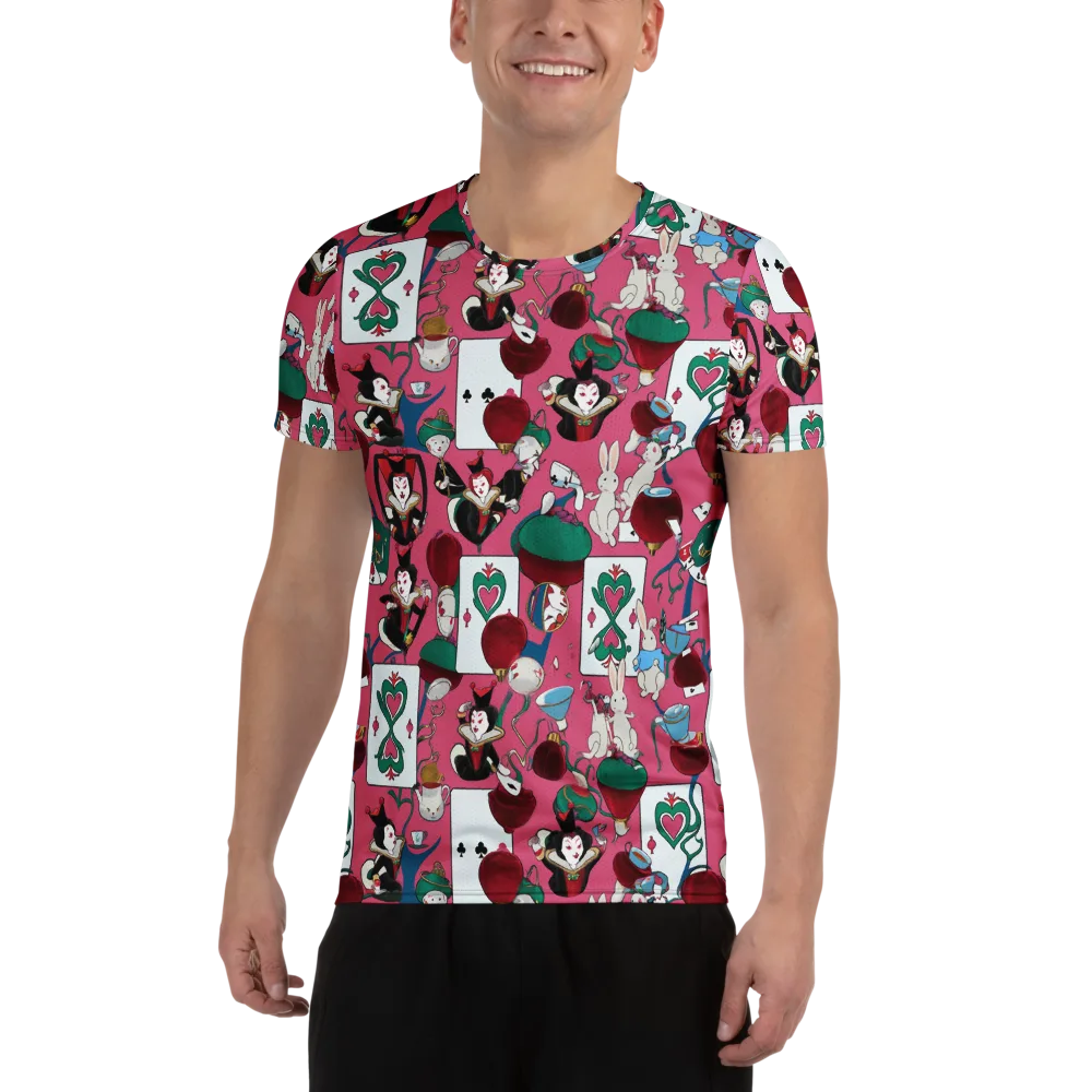 Wonderland Shuffle on Men's Athletic T-Shirt — Front