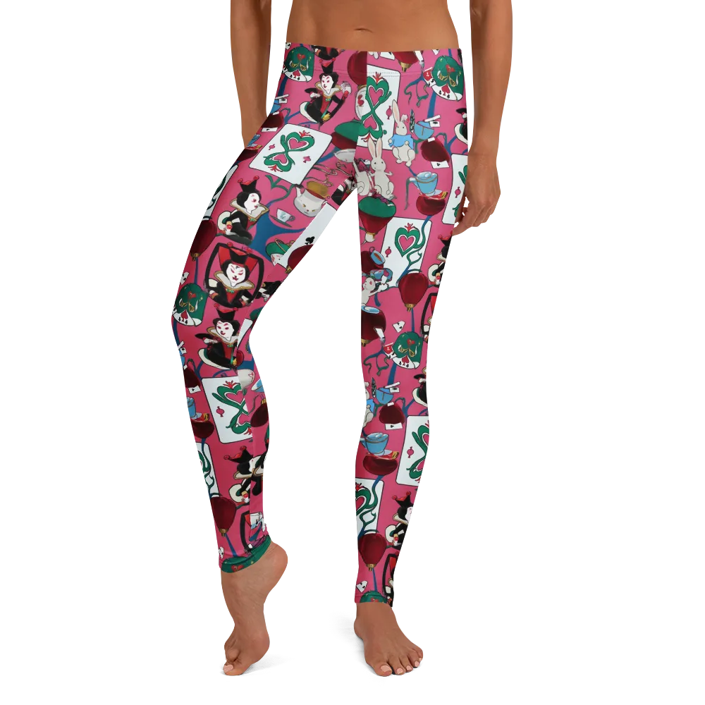Wonderland Shuffle on Leggings — Front