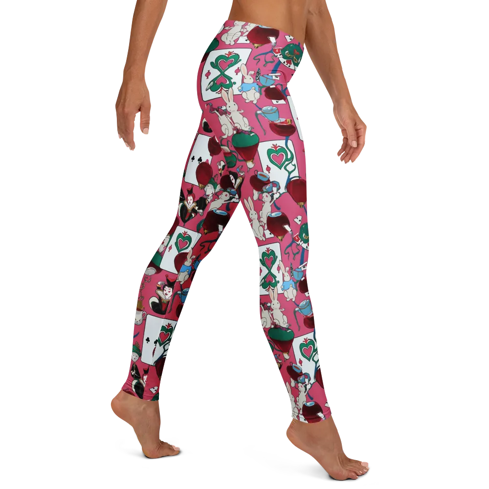 Wonderland Shuffle on Leggings — Right