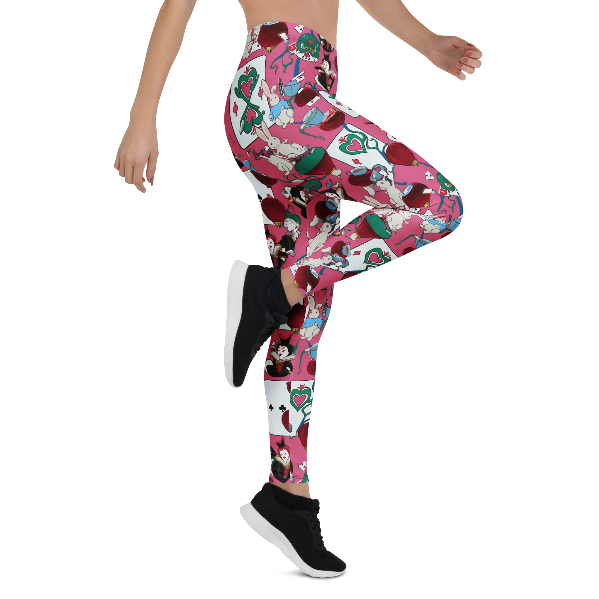 Wonderland Shuffle on Leggings — Right
