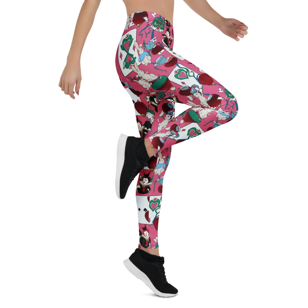 Wonderland Shuffle on Leggings — Right