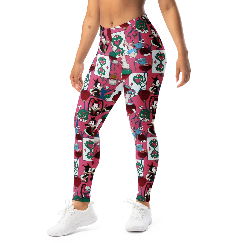Wonderland Shuffle on Leggings — Left Front