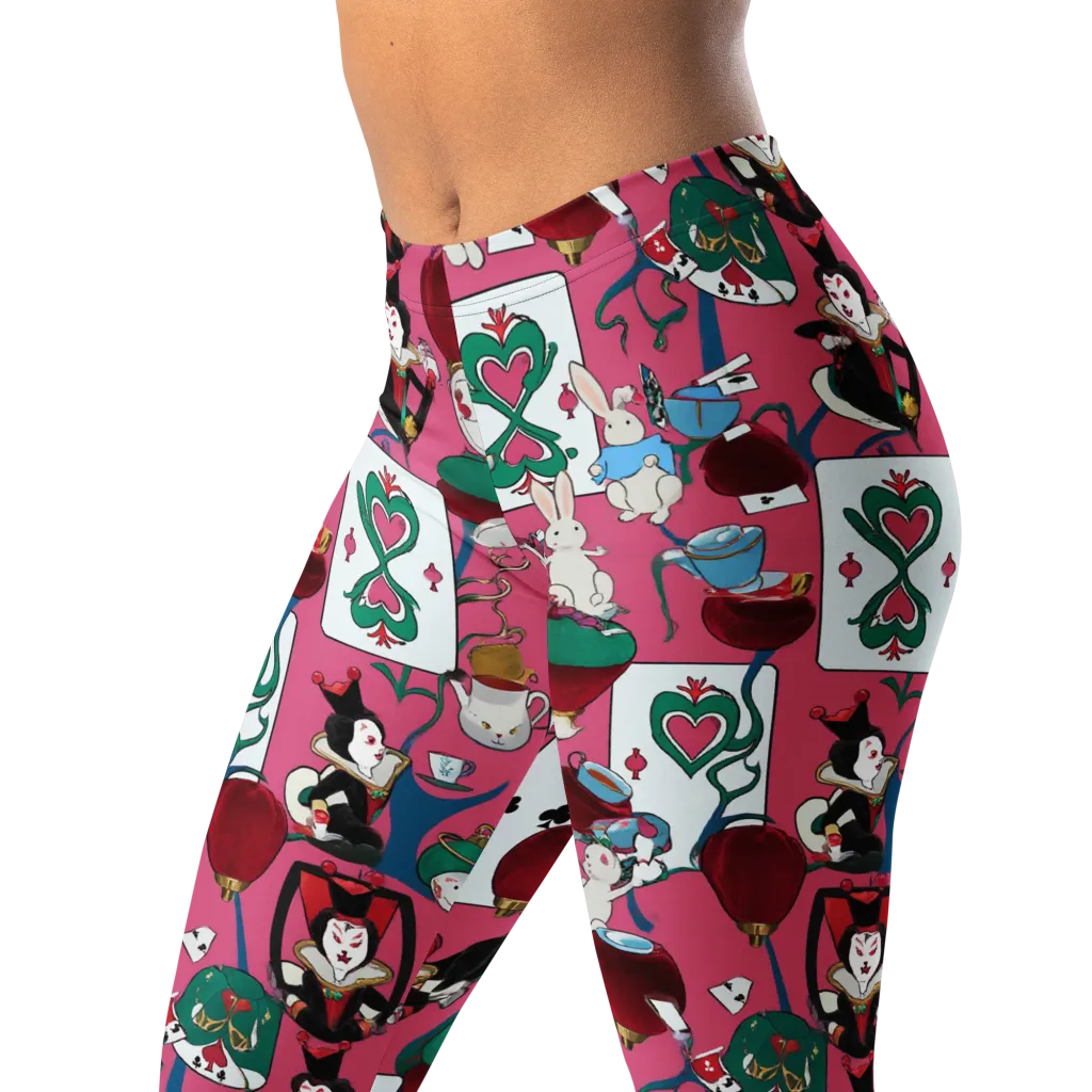 Wonderland Shuffle on Leggings — Left Front