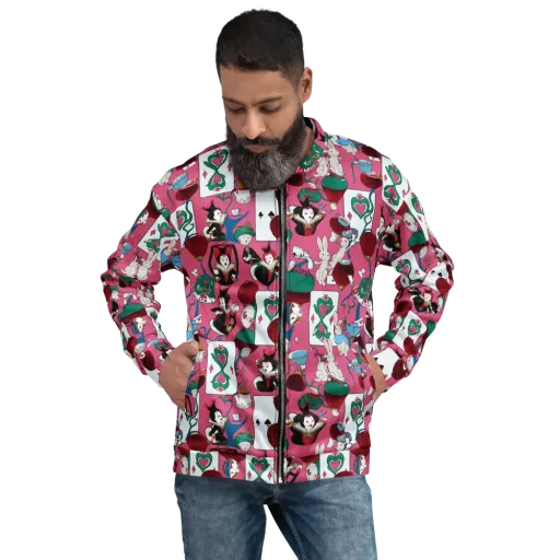 Wonderland Shuffle on a Bomber Jacket
