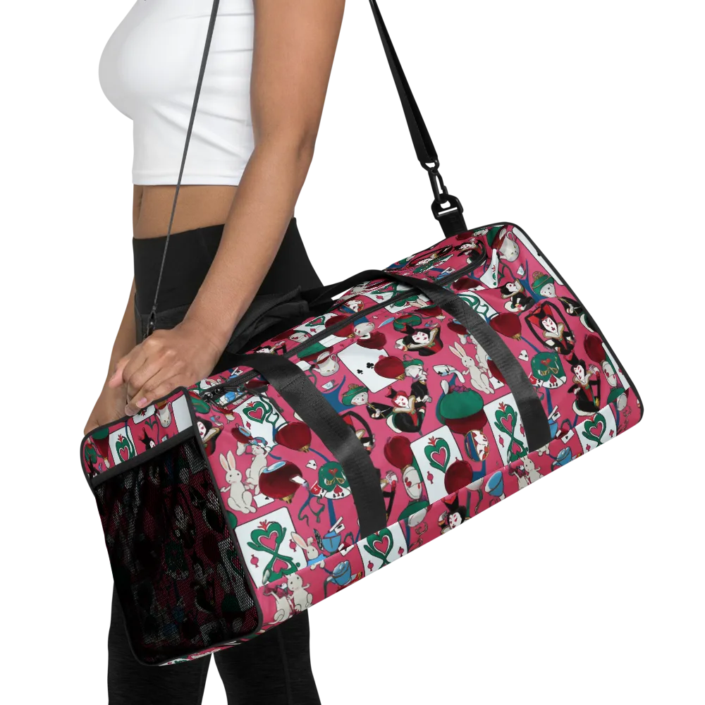 Wonderland Shuffle on Duffle Bag — Front