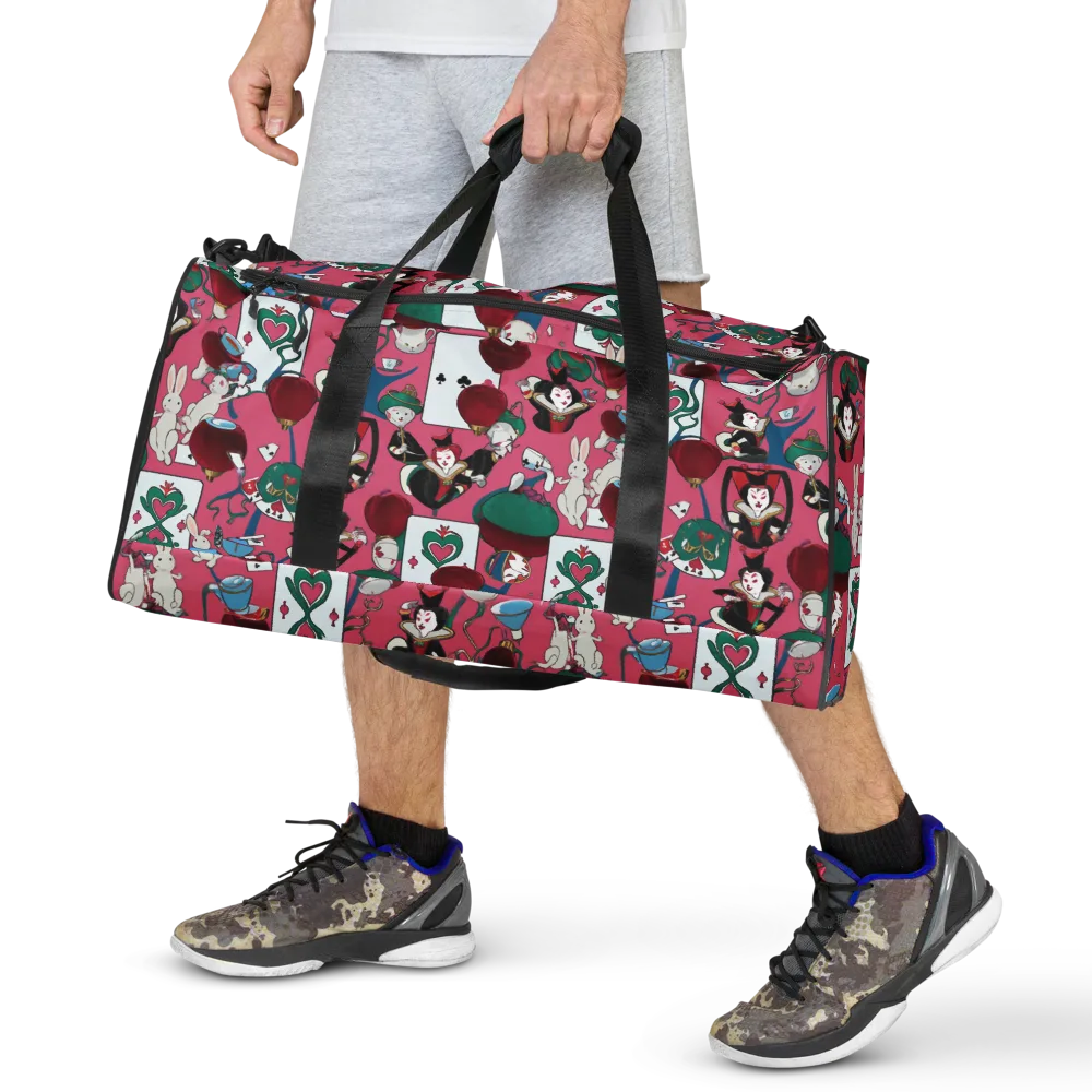 Wonderland Shuffle on Duffle Bag — Front