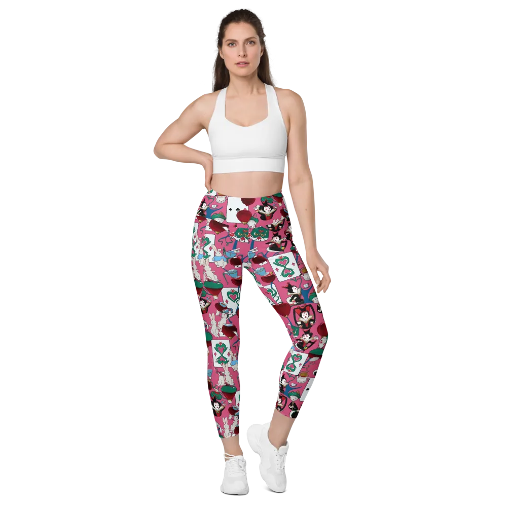 Wonderland Shuffle on Leggings with Pockets — Front