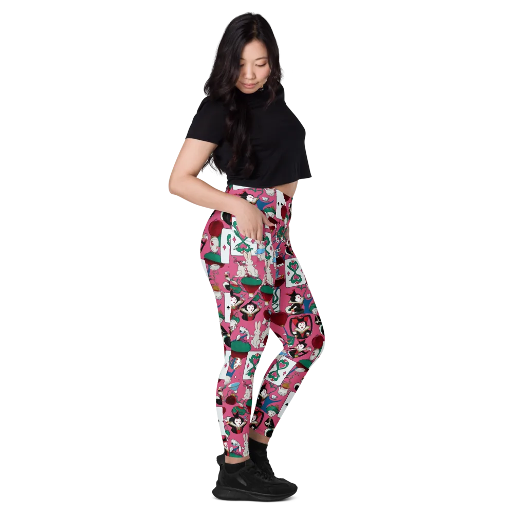 Wonderland Shuffle on Leggings with Pockets — Right
