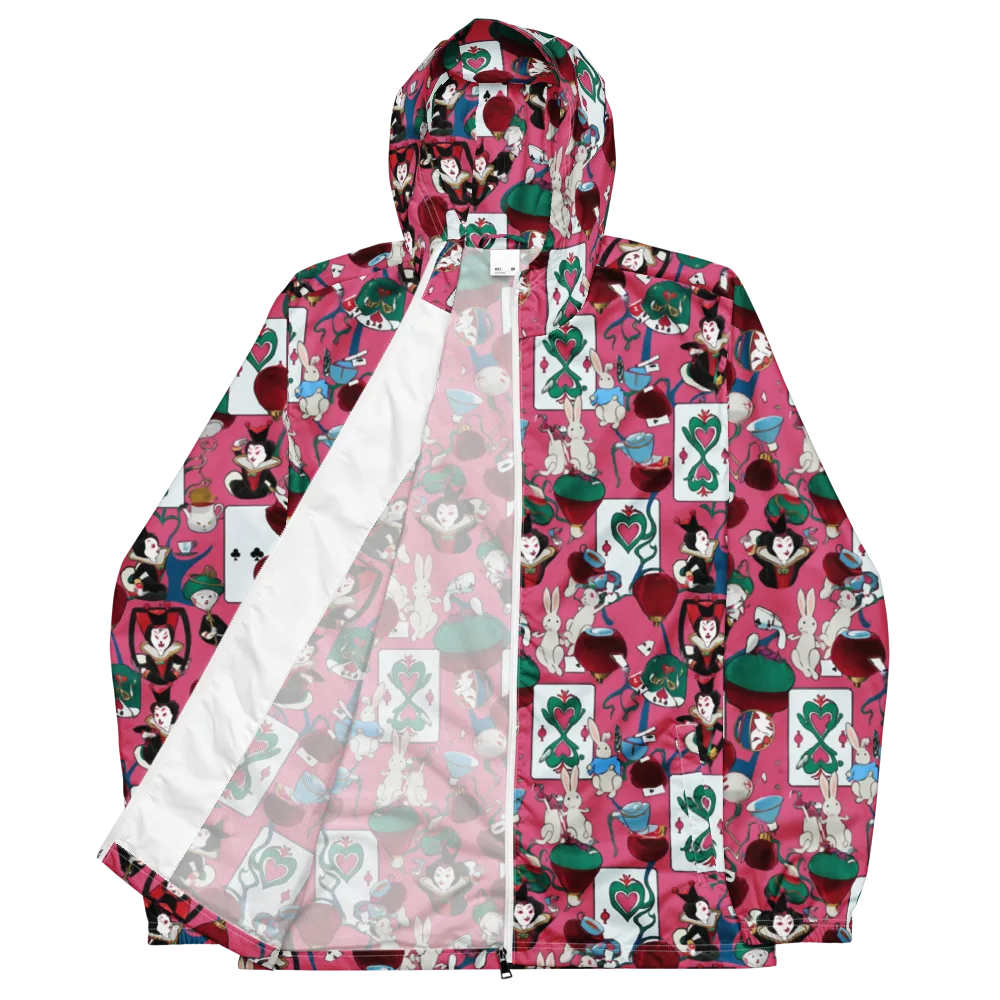 Wonderland Shuffle on Men's Windbreaker — Front