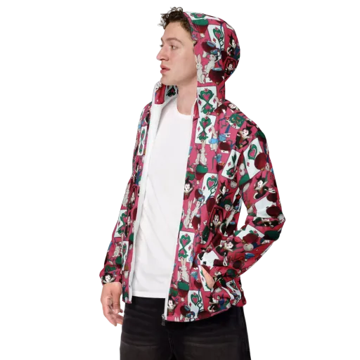 Wonderland Shuffle on a Men's Windbreaker