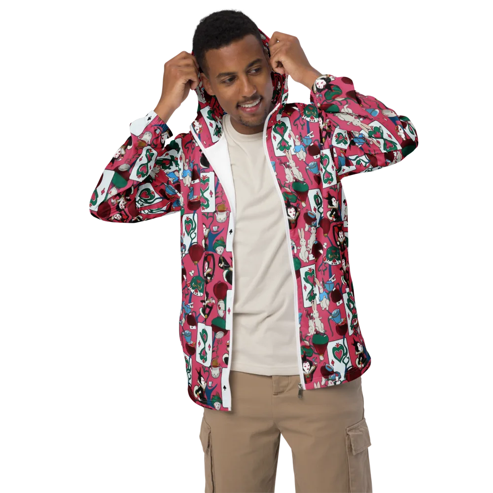 Wonderland Shuffle on Men's Windbreaker — Front