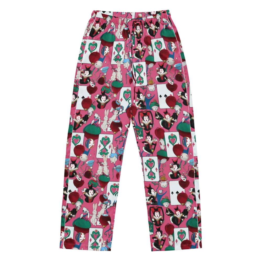 Wonderland Shuffle on Women's Pajama Pants — Front