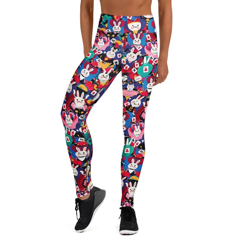 Rabbit Royale on Yoga Leggings — Front