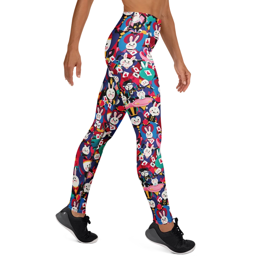 Rabbit Royale on Yoga Leggings — Right