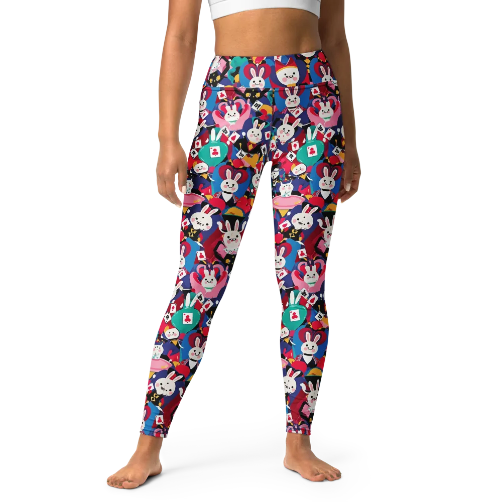 Rabbit Royale on Yoga Leggings — Front