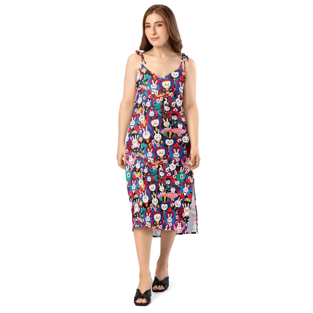 Rabbit Royale on Slip Dress — Front