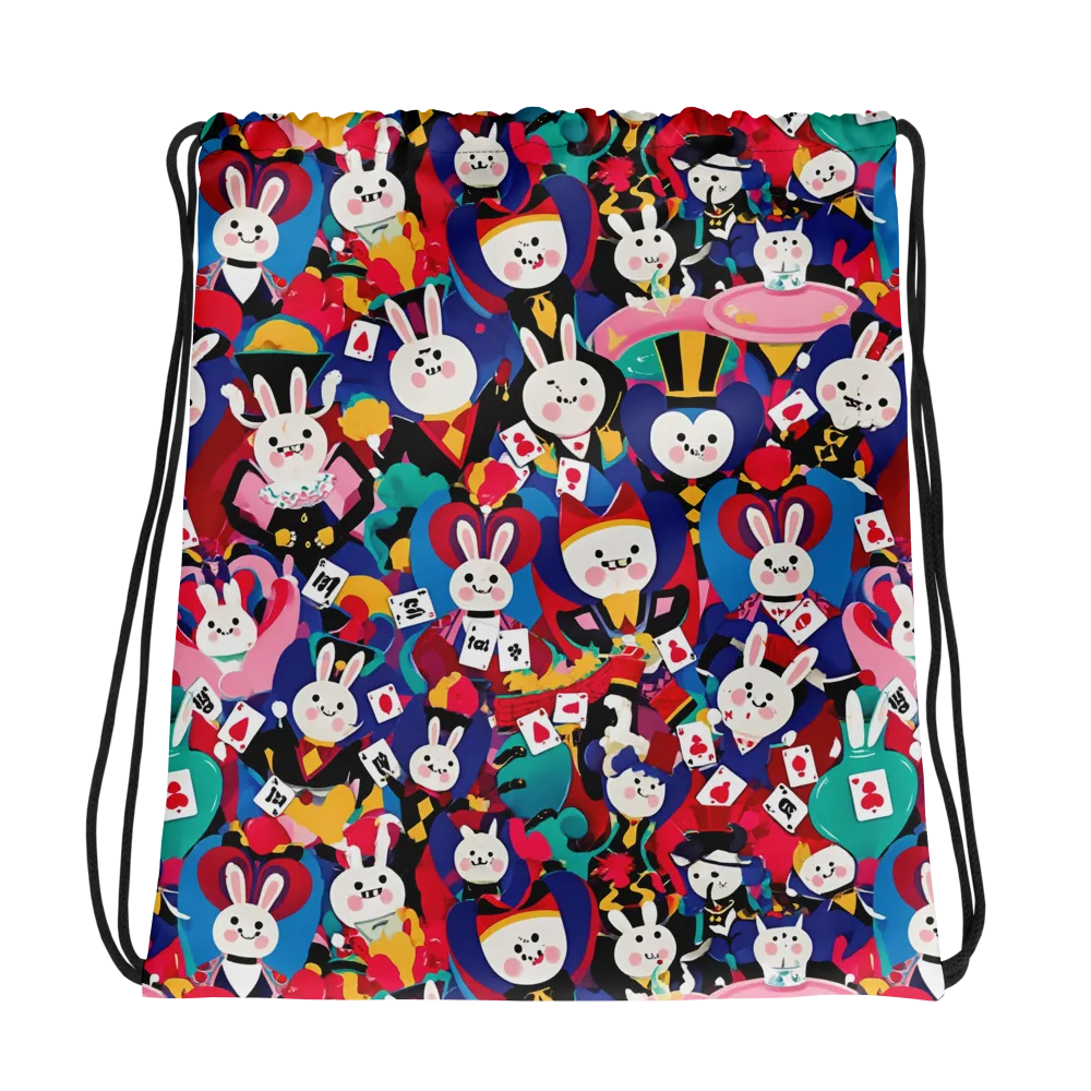 Rabbit Royale on Drawstring Bag — Photo