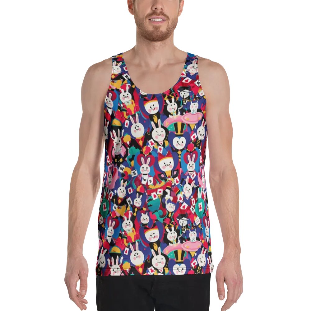 Rabbit Royale on Men's Tank Top — Front