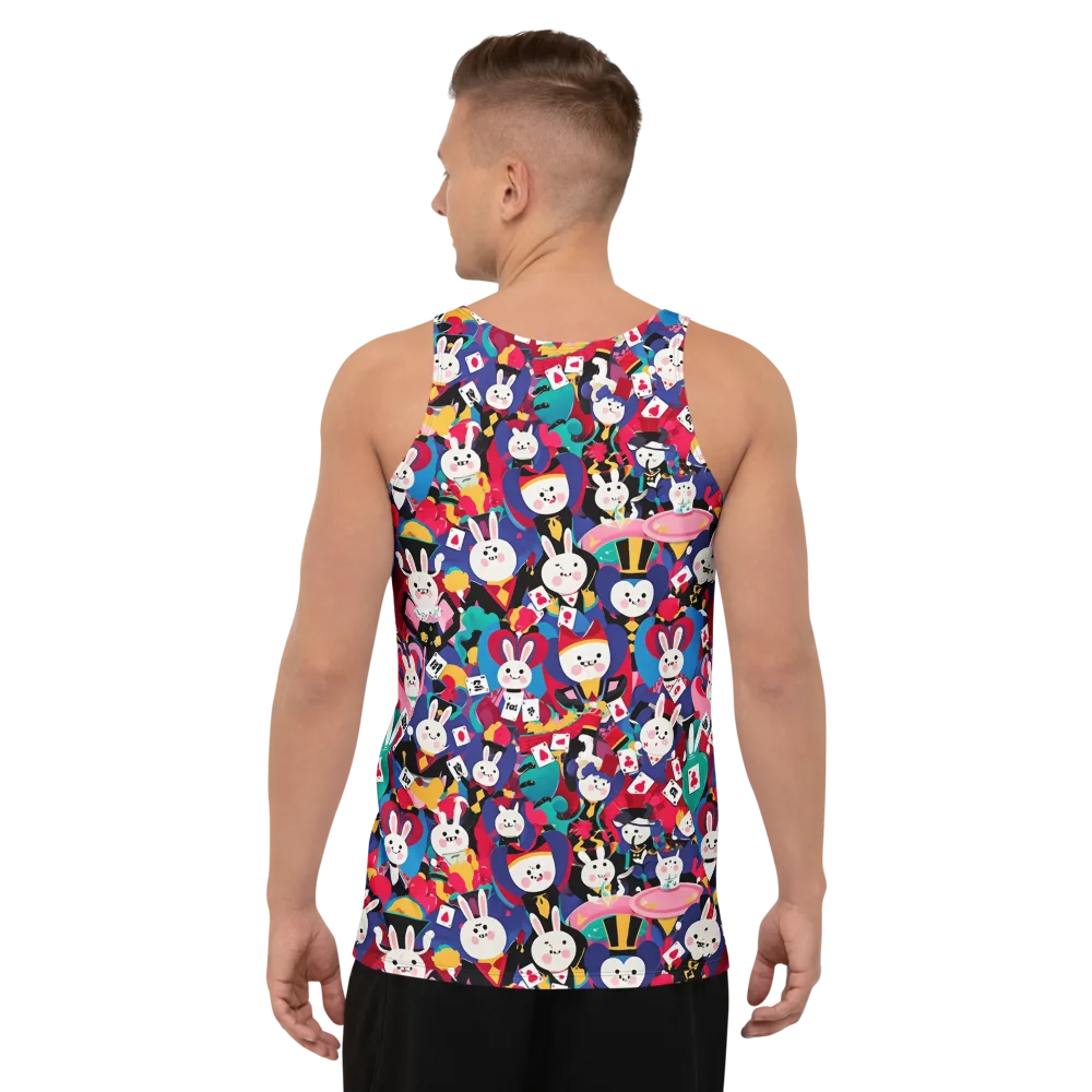 Rabbit Royale on Men's Tank Top — Back
