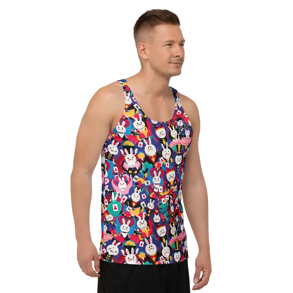 Rabbit Royale on Men's Tank Top — Right Front