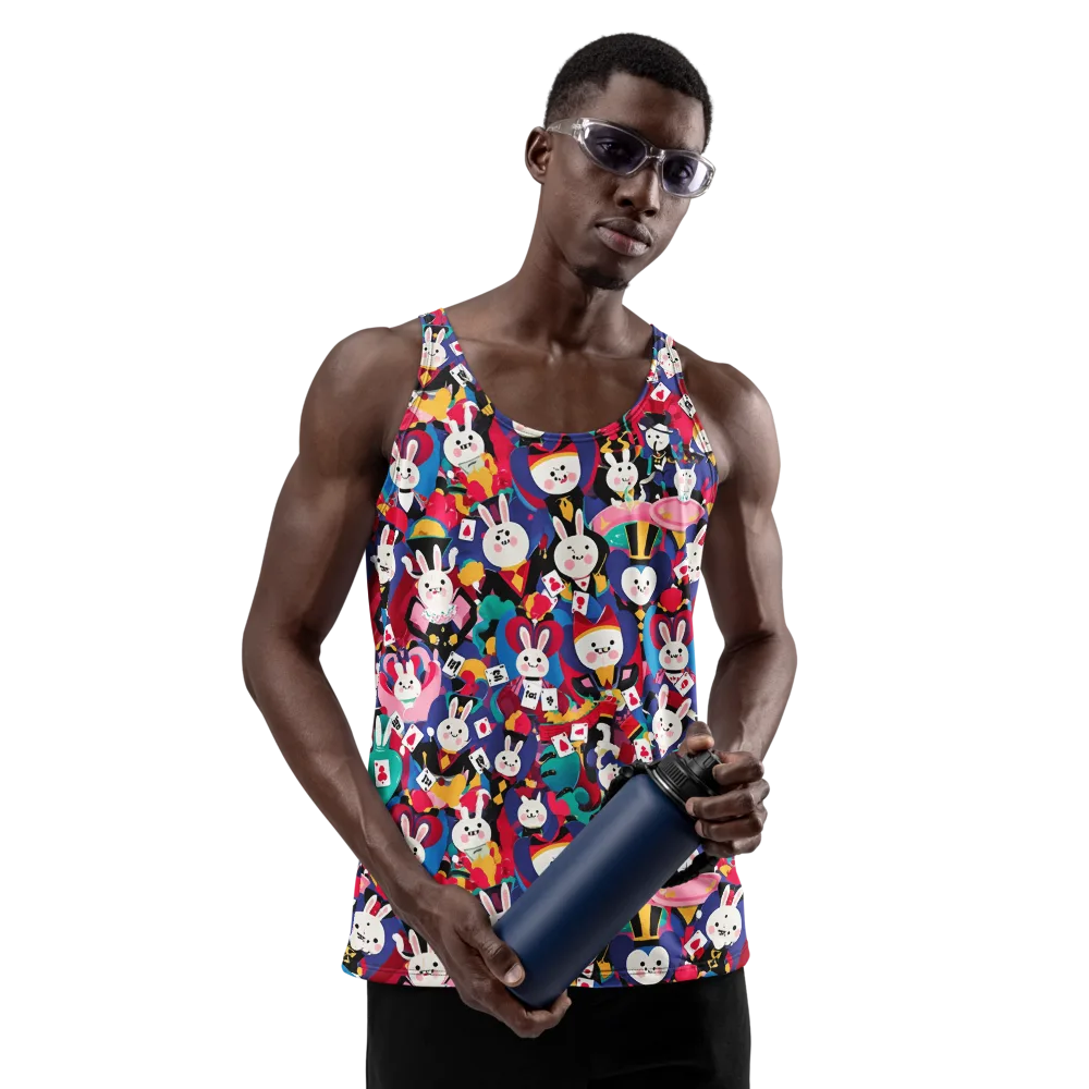 Rabbit Royale on Men's Tank Top — Front