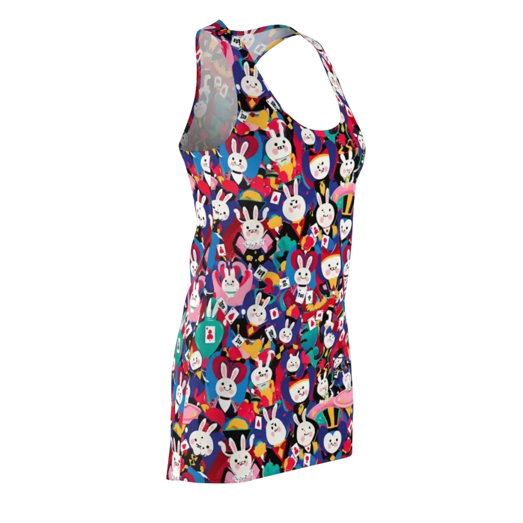 Rabbit Royale on Racerback Dress — Front Side