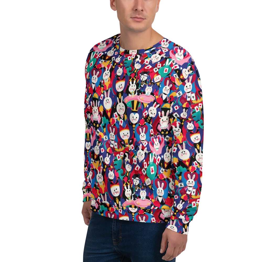 Rabbit Royale on Sweatshirt — Left Front