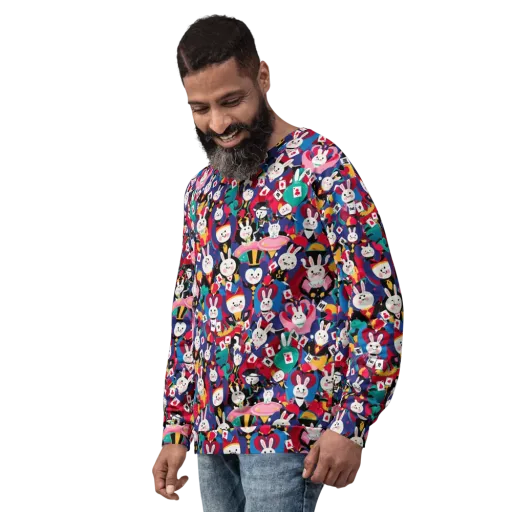 Rabbit Royale on a Sweatshirt