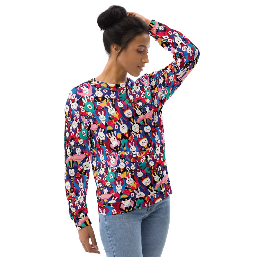 Rabbit Royale on Sweatshirt — Right Front