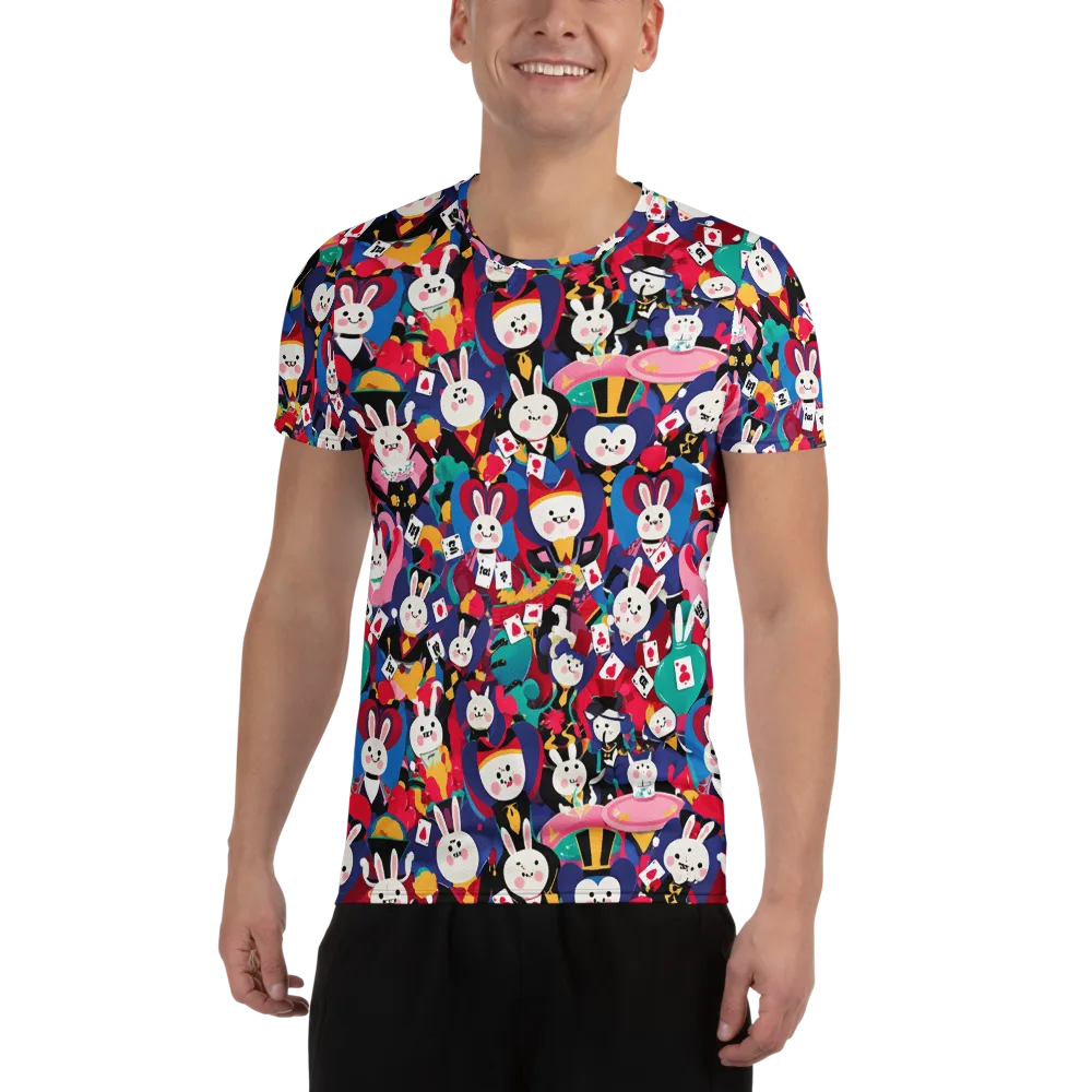 Rabbit Royale on Men's Athletic T-Shirt — Front