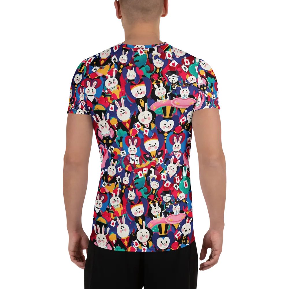 Rabbit Royale on Men's Athletic T-Shirt — Back