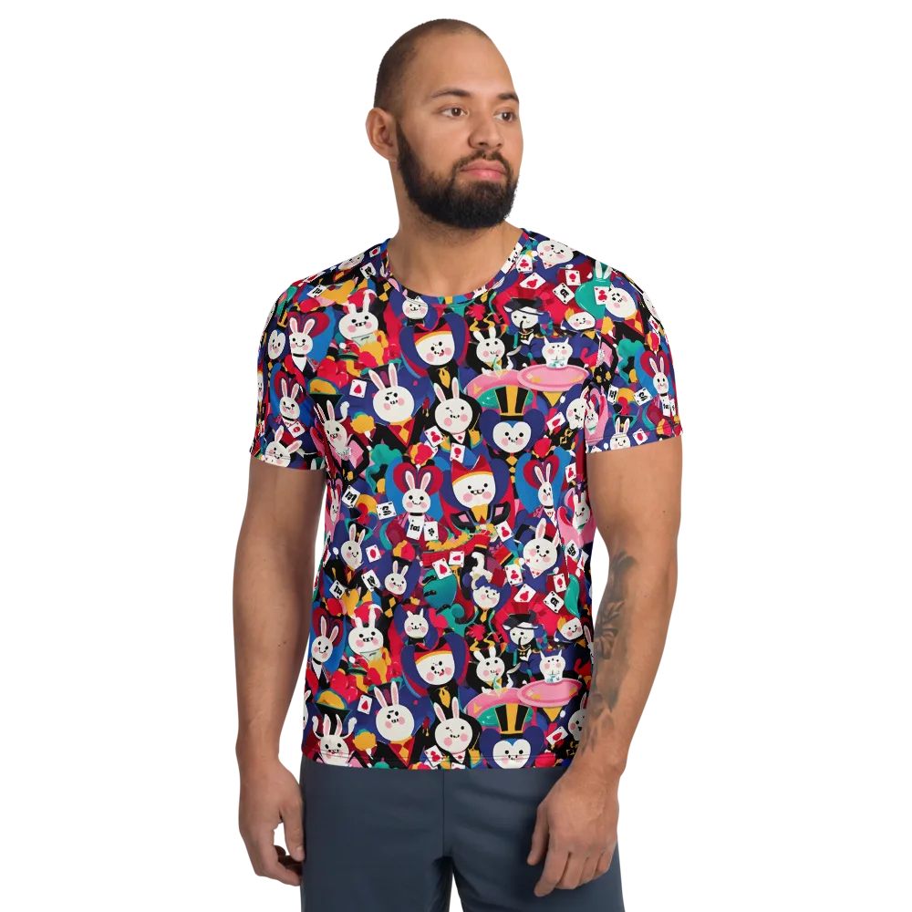 Rabbit Royale on Men's Athletic T-Shirt — Front