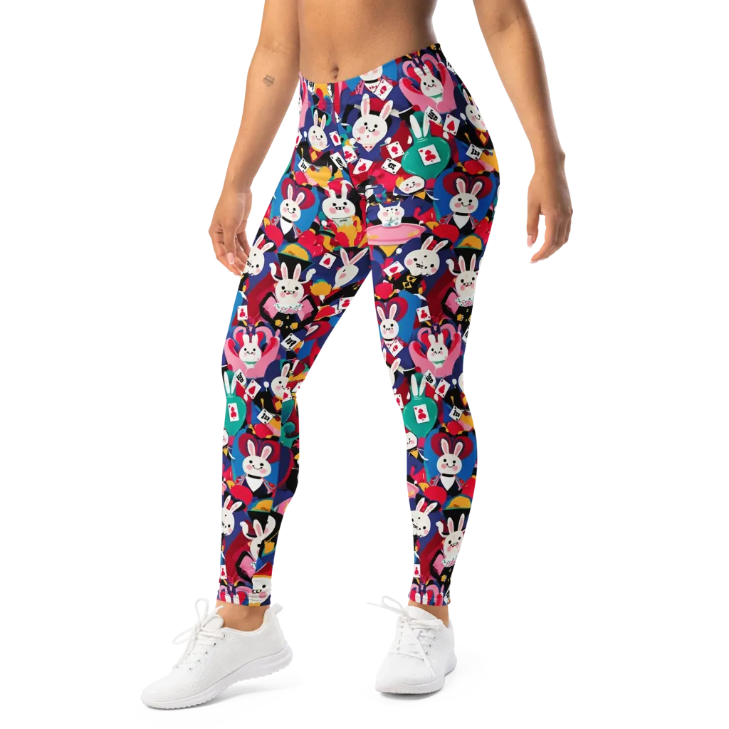 Rabbit Royale on Leggings — Left Front