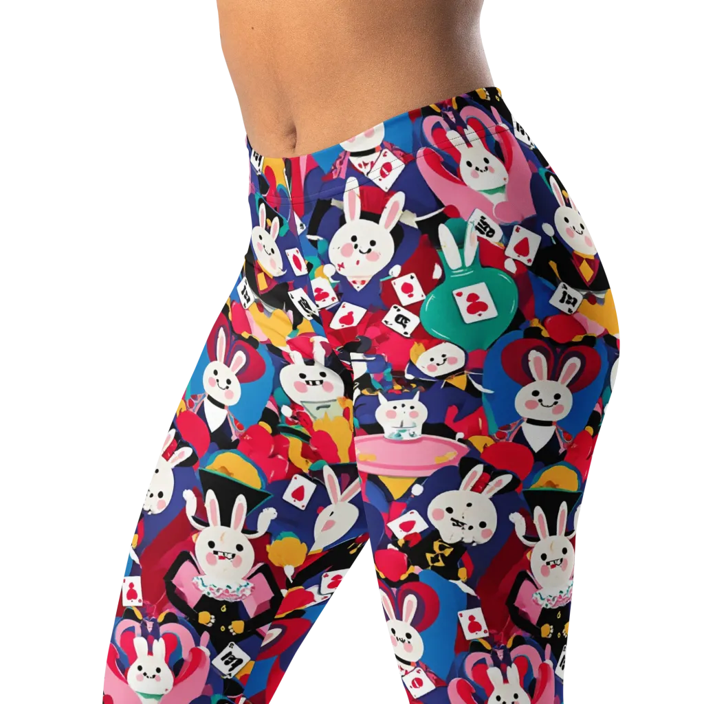 Rabbit Royale on Leggings — Left Front