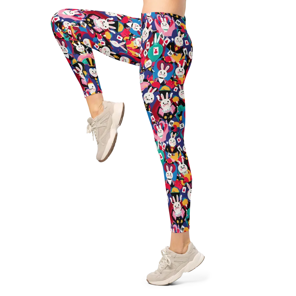 Rabbit Royale on Leggings — Left