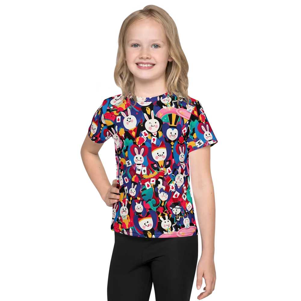 Rabbit Royale on Kids Crew Neck T-Shirt — Front