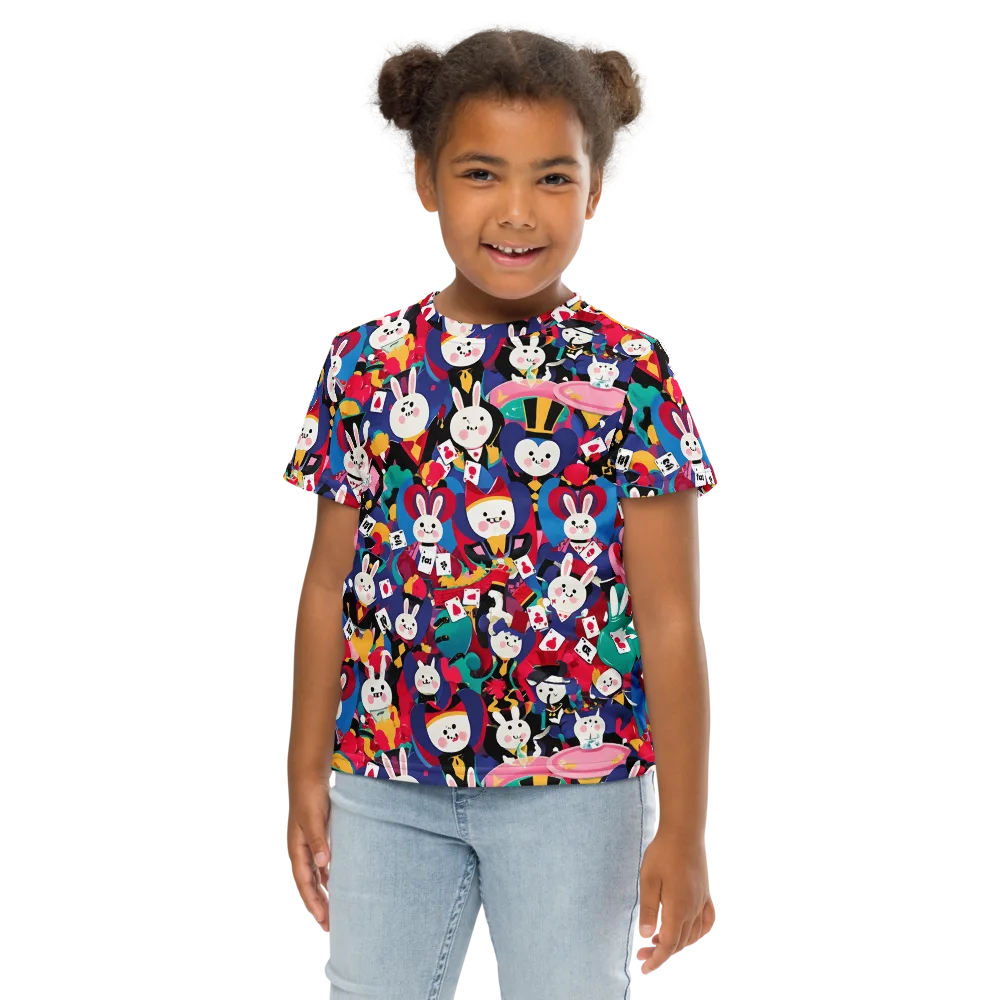 Rabbit Royale on Kids Crew Neck T-Shirt — Front