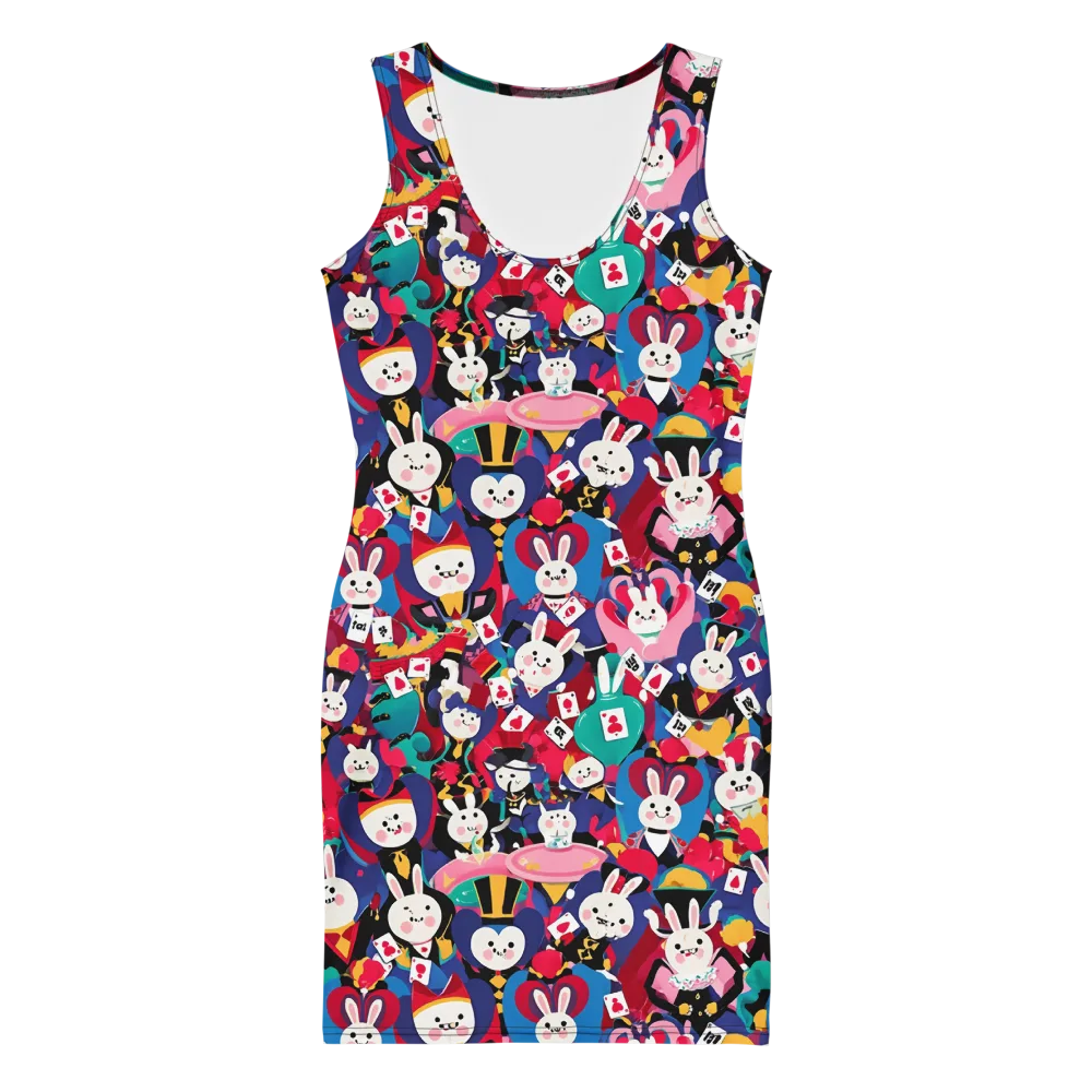 Rabbit Royale on Bodycon Dress — Front