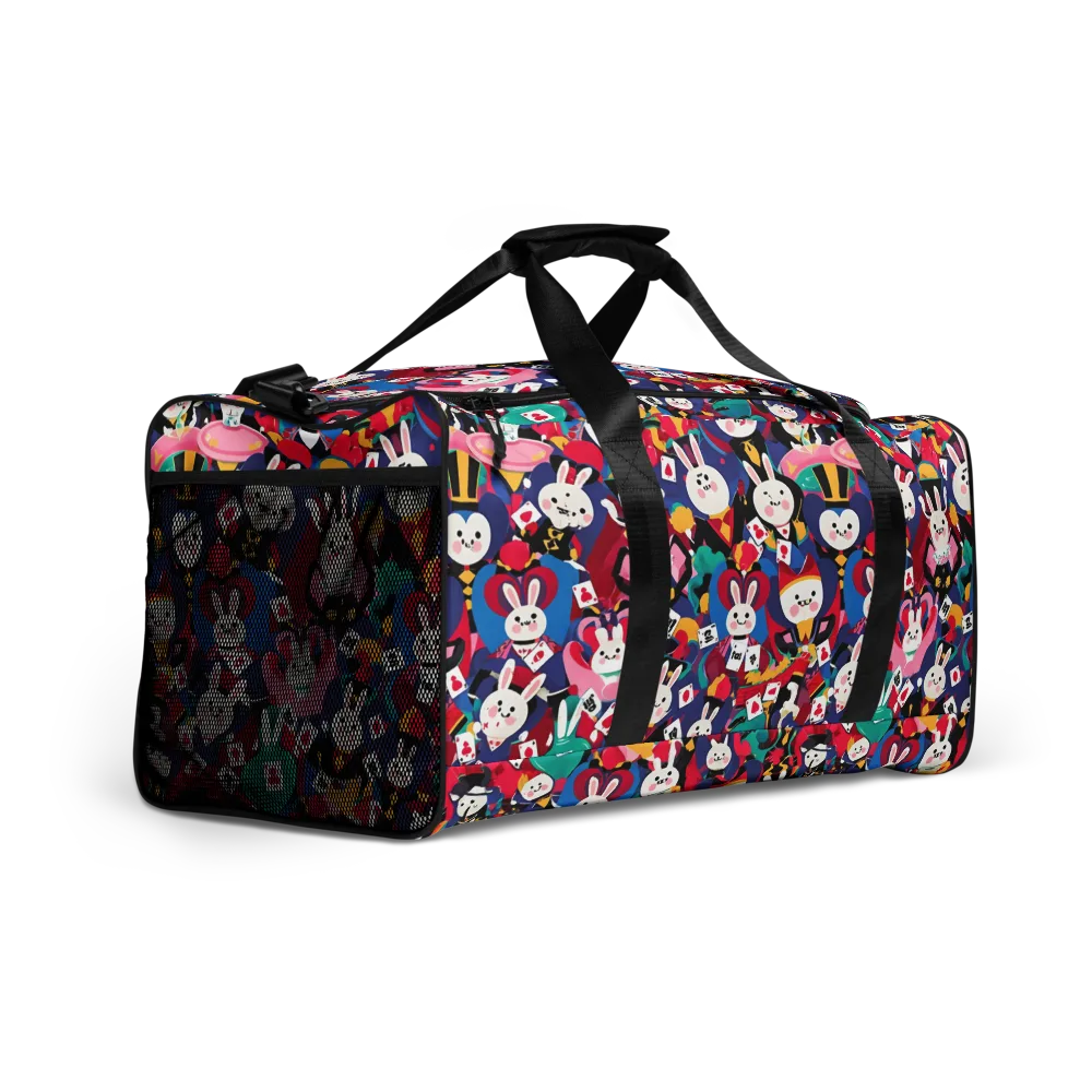 Rabbit Royale on Duffle Bag — Right Front