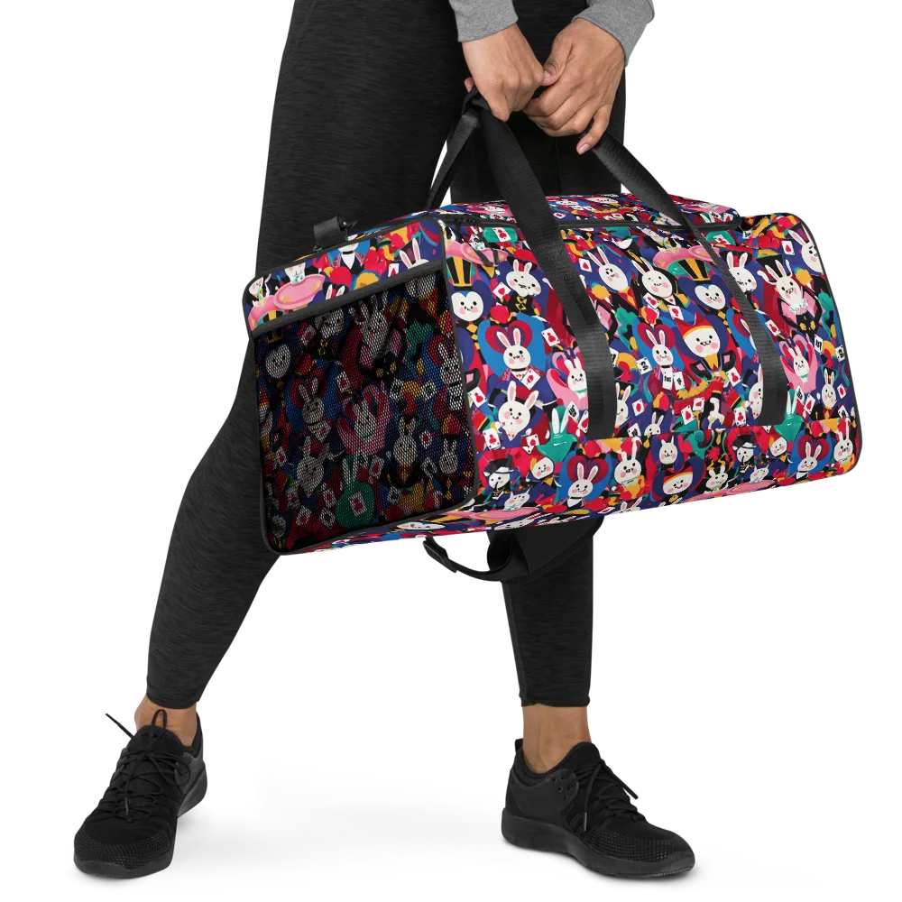 Rabbit Royale on Duffle Bag — Right Front
