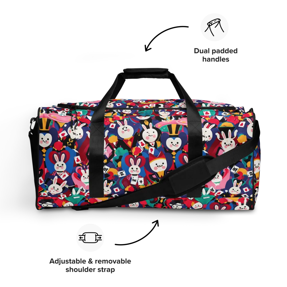 Rabbit Royale on Duffle Bag — Front