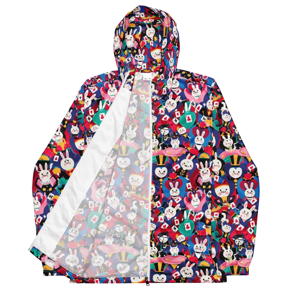 Rabbit Royale on Men's Windbreaker — Front