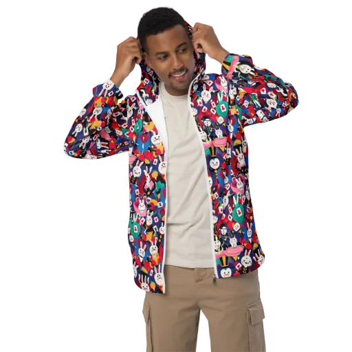 Rabbit Royale on a Men's Windbreaker