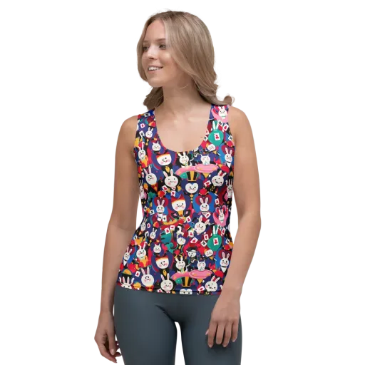 Rabbit Royale on a Women's Tank Top