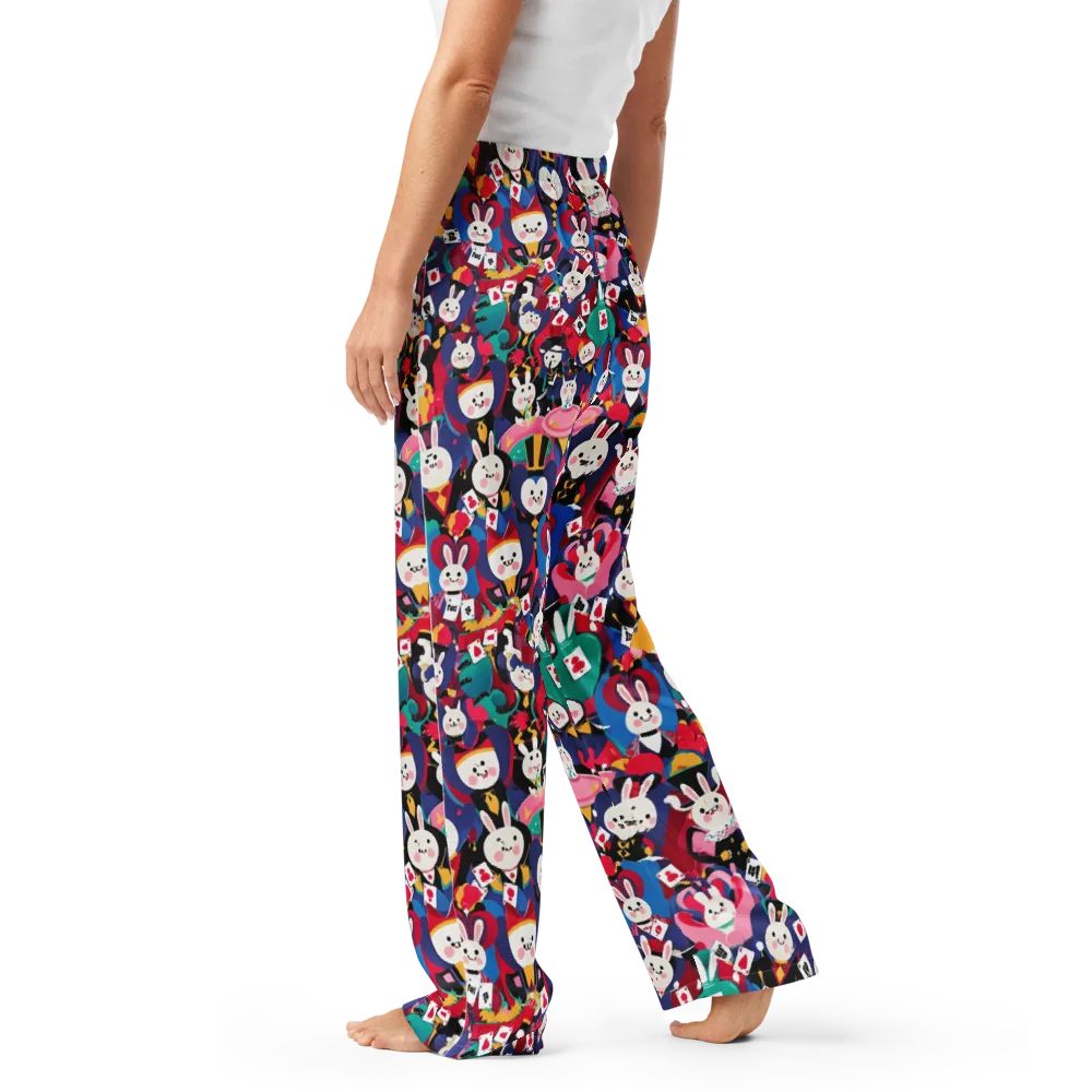 Rabbit Royale on Women's Pajama Pants — Left