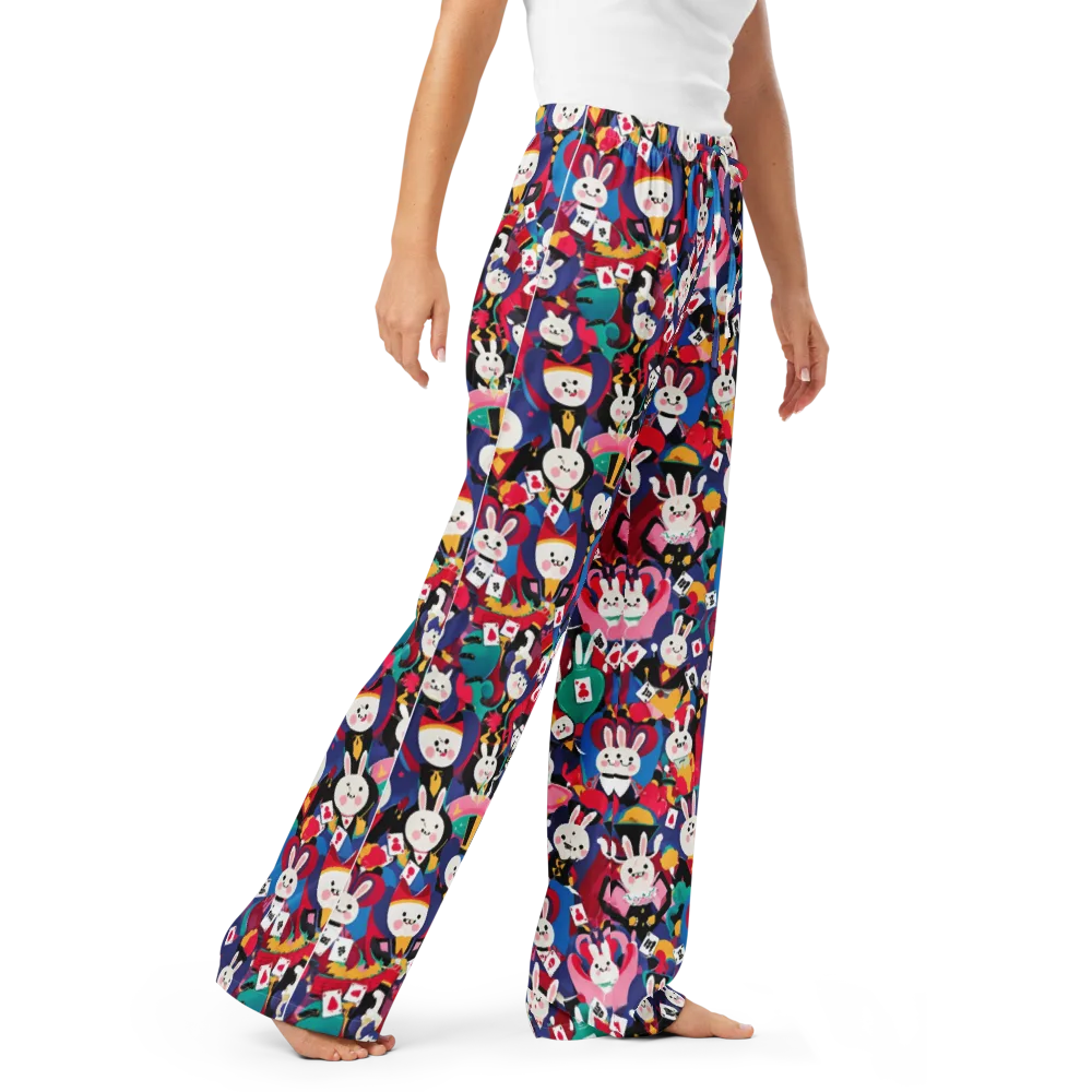 Rabbit Royale on Women's Pajama Pants — Right Front