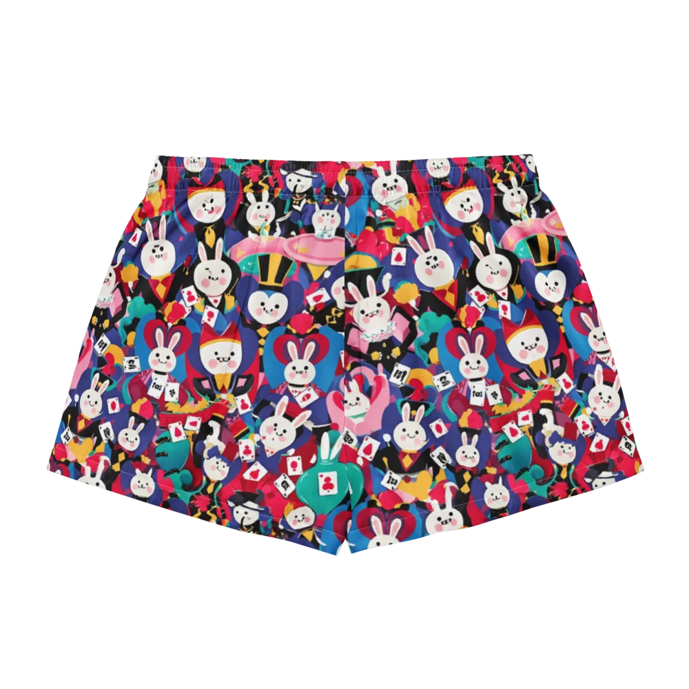 Rabbit Royale on Women's Pajama Shorts — Back