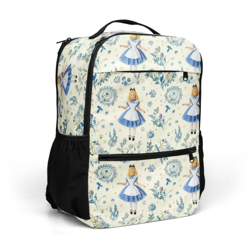 Wonderland Herbarium on a Utility Backpack