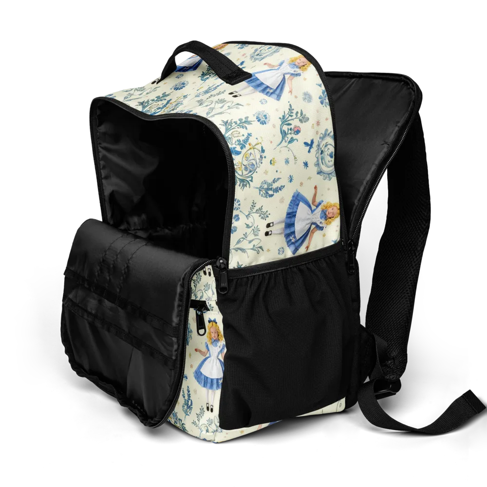 Wonderland Herbarium on Utility Backpack — Product details 2