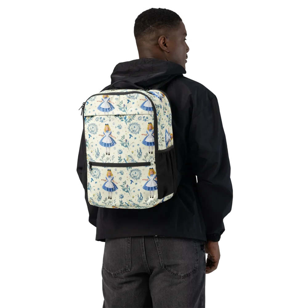 Wonderland Herbarium on Utility Backpack — Back
